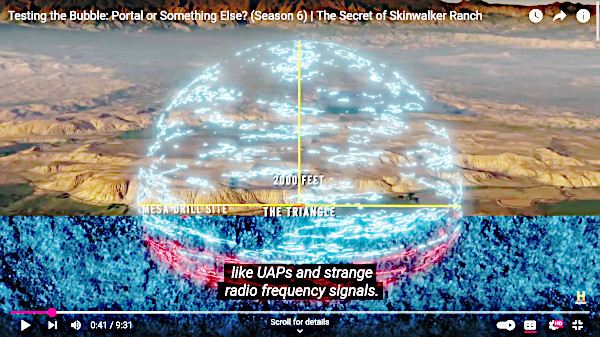 Blase auf der Skinwalker Ranch - ein Portal?
